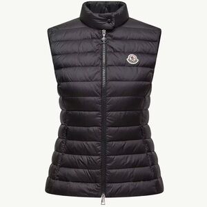NWT Moncler Igens Gillet Black Vest Sz 1 (Small)